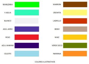 sabanas ajustables carta de colores