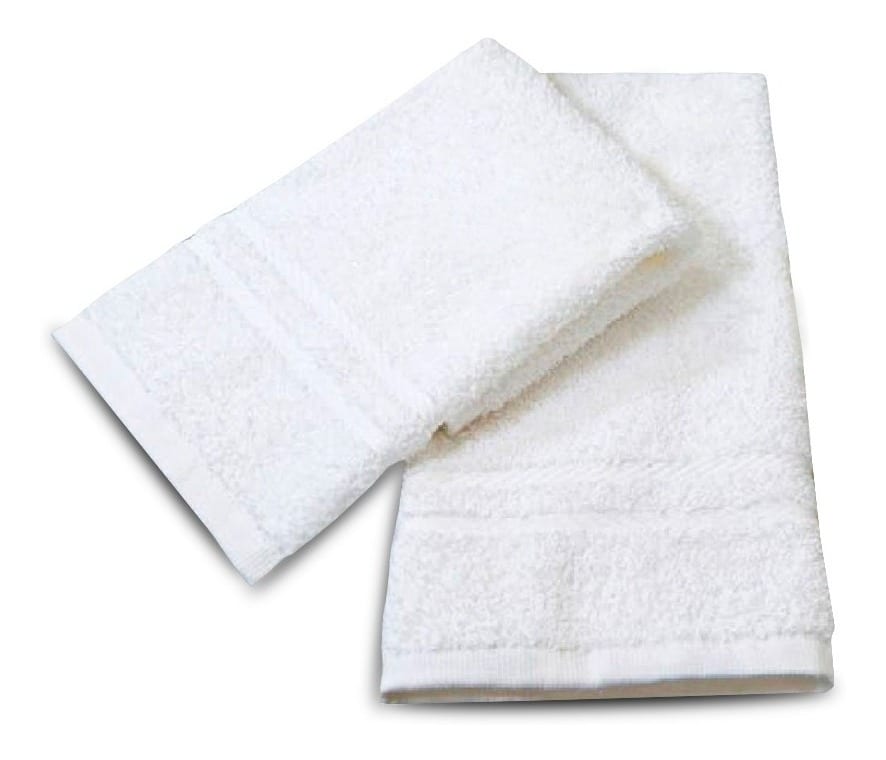 Toallas de mano blancas/toallas grandes para la cara (30x14.5) (25)